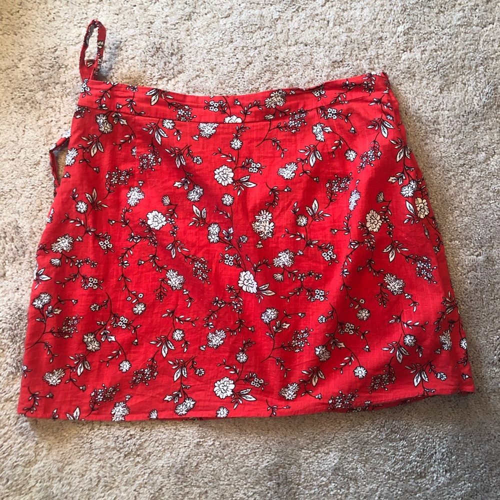 Linen Wrap Skirt